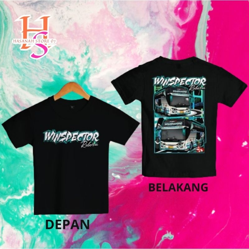 KAOS ANAK BUS MANIA SERIES WINSPECTOR GRATIS STICKER