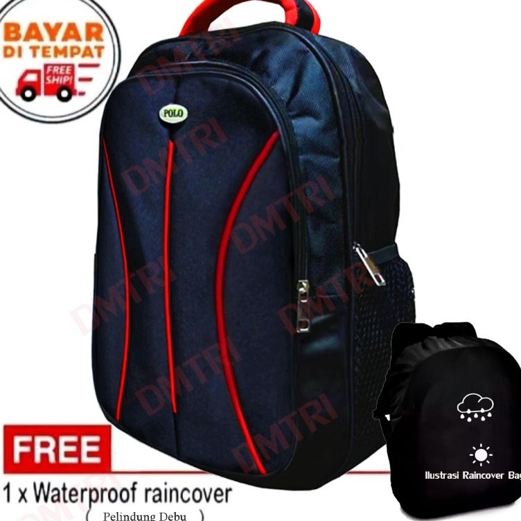 Lariz idKwV Tas ransel polo priaTas laptoptas sekolah Kekinianmodel keren