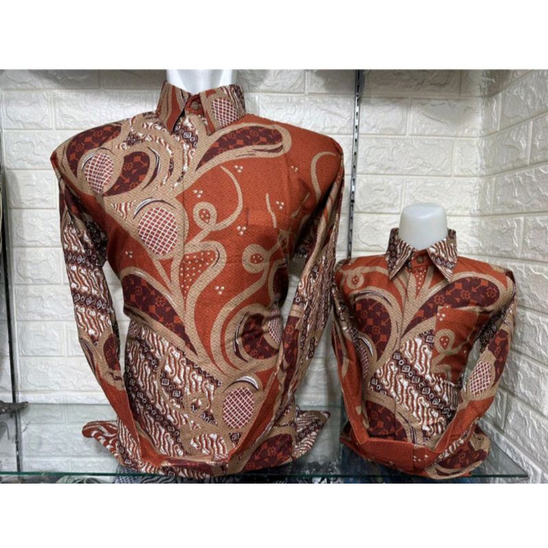 kemeja batik pria lengan panjang full furing/baju batik pria