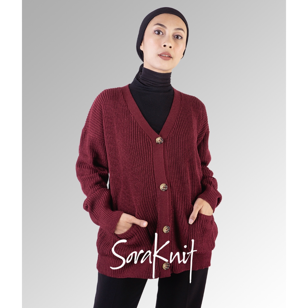 RB1 Cardigan Sweater Rajut Kancing Wanita Kardigan Basic Outwear PREMIUM