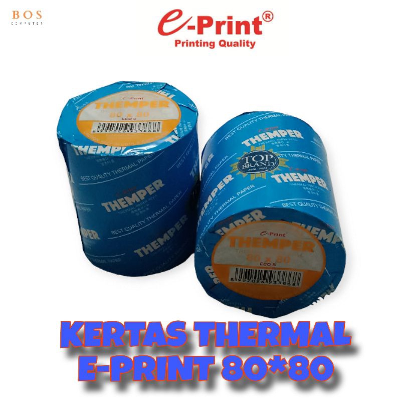 

KERTAS THERMAL EPRINT 80x80 / THEMPER KERTAS STRUK 80x80 EPRINT / KERTAS TERMAL