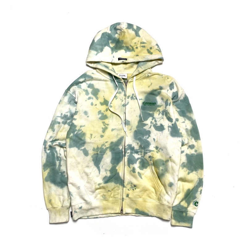 Zip Hoodie Covernat Authentic Smal Logo — Tiedye HandMade
