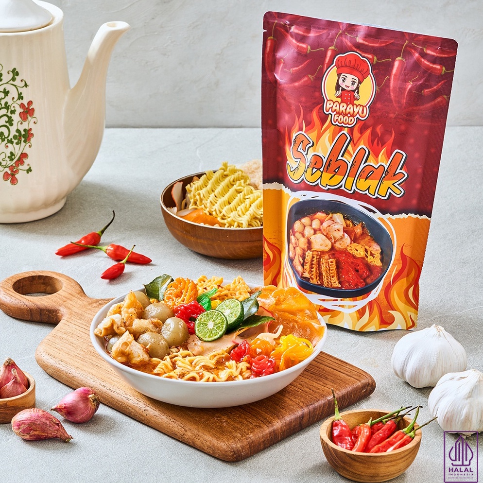 

BAYAR DITEMPAT Parayu Food Seblak Instant Pouch 195 Gram