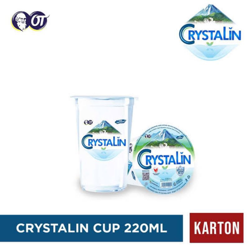 

Crystalin Air Minum PH8 gelas cup 220ml x 48pcs (Karton)