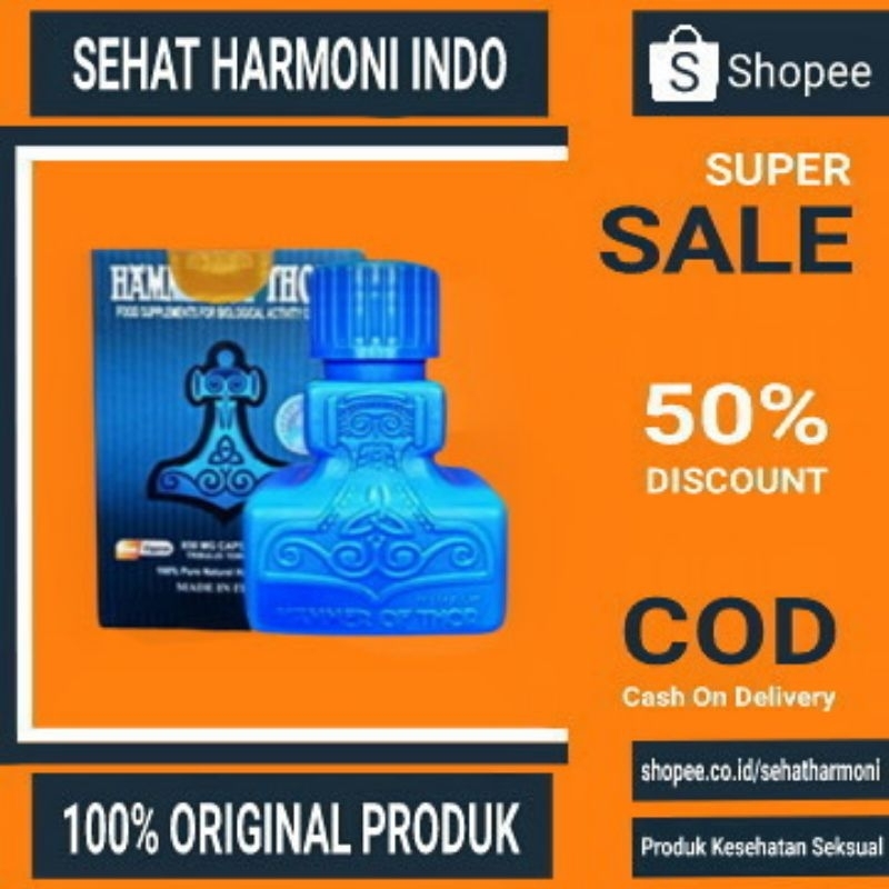 HAMMER OF THOR ASLI 100% ORIGINAL ITALY OBAT KUAT DAN PEMBESAR P HAMER OF THOR HERBAL