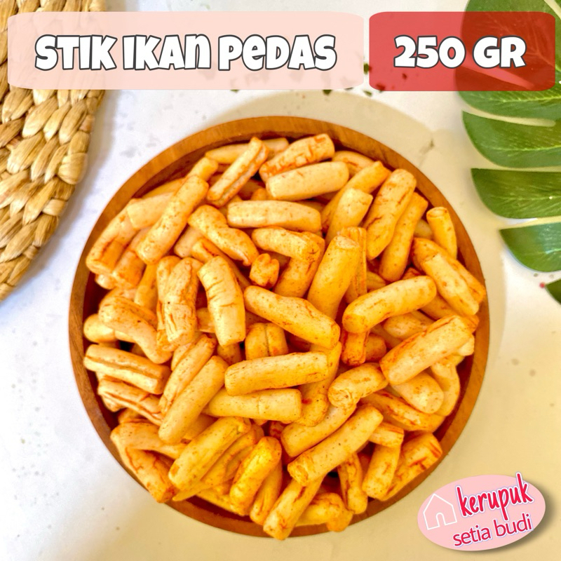 

KERUPUK STIK TONGKOL PEDAS GURIH 250 GRAM