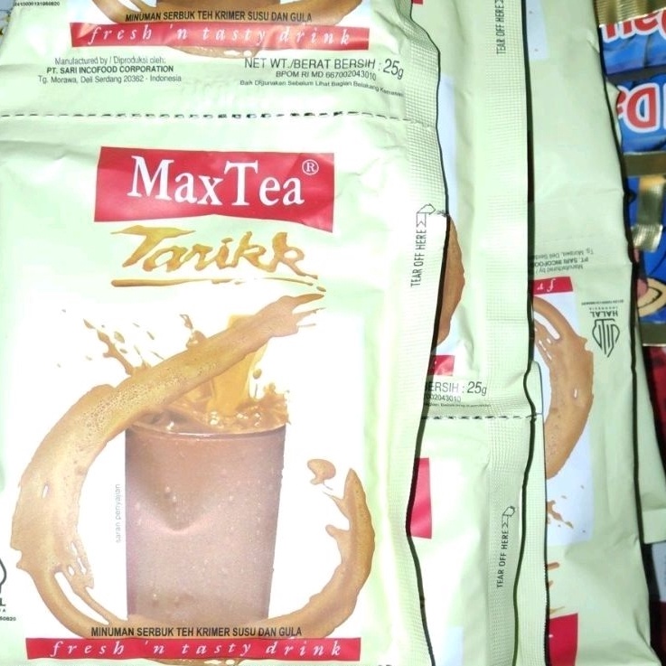 

Buruan beli max tea teh tarik max tea 1 renceng isi 1 sachet LD