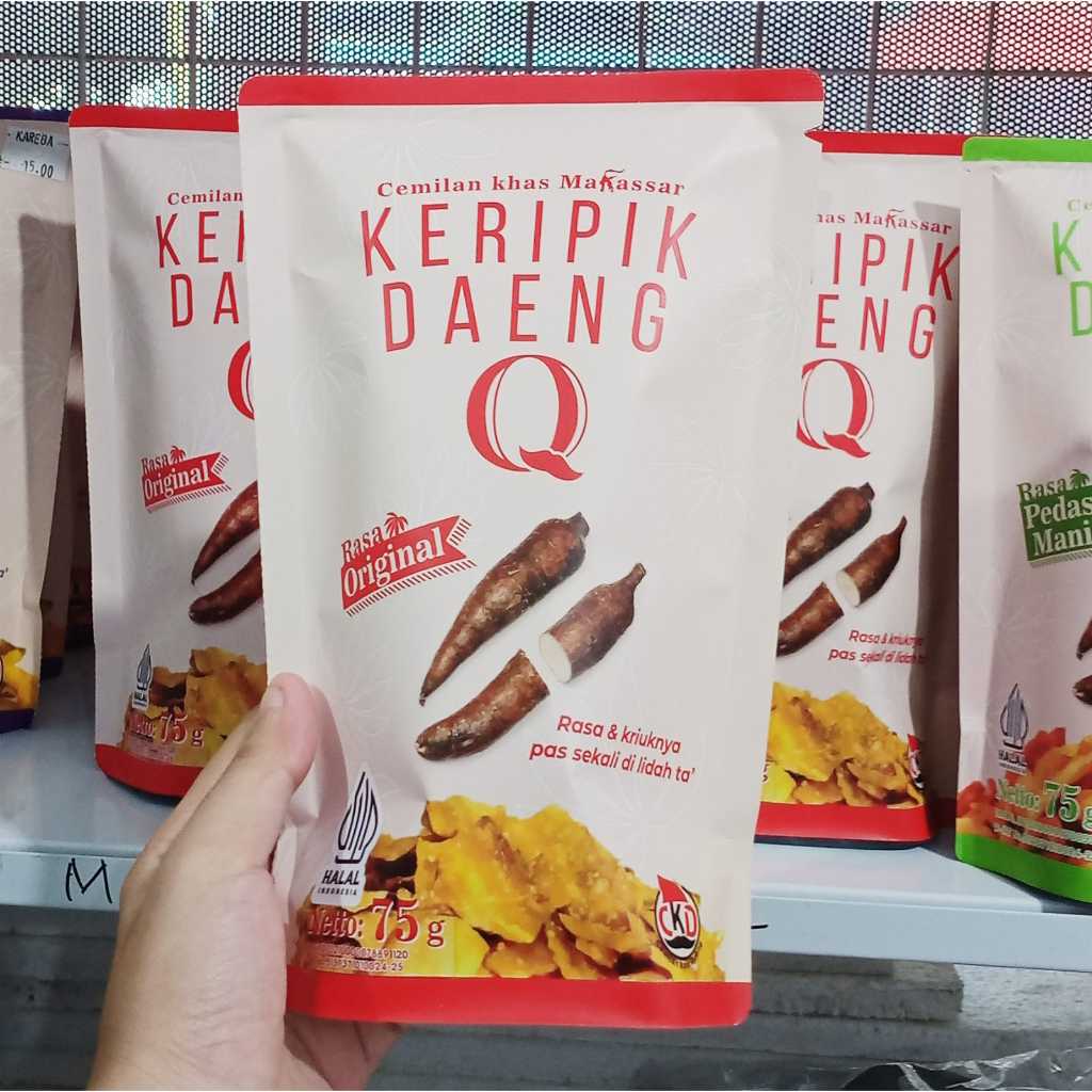 

Keripik Singkong DaengQ original/pedas manis/aren - Oleh Oleh Makassar