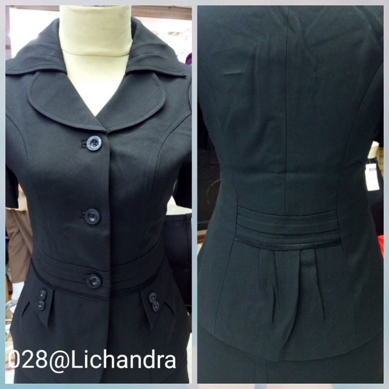 Lichandra Collection Hitam Blazer Rok