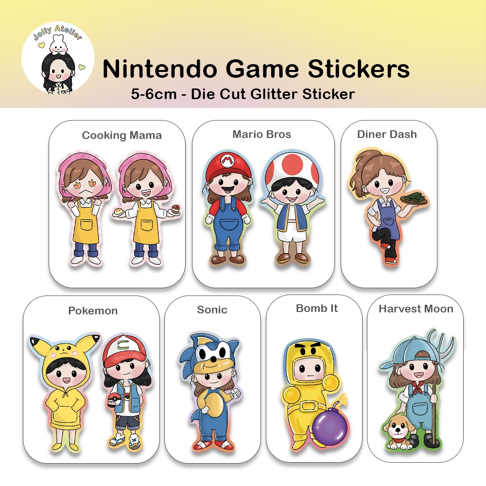 

Nintendo Game Die Cut sticker | planner sticker [jollyatelier]