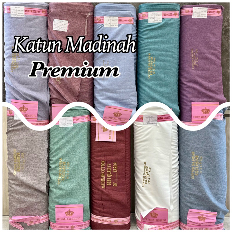 Kain Katun Madinah Premium / kain cotton madinah premium