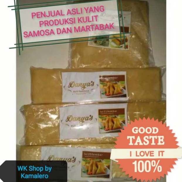 

Stock Banyak KULIT SAMBOSA SAMOSA KECIL 25 CM X 68 CM ISI 25 LEMBAR WHV