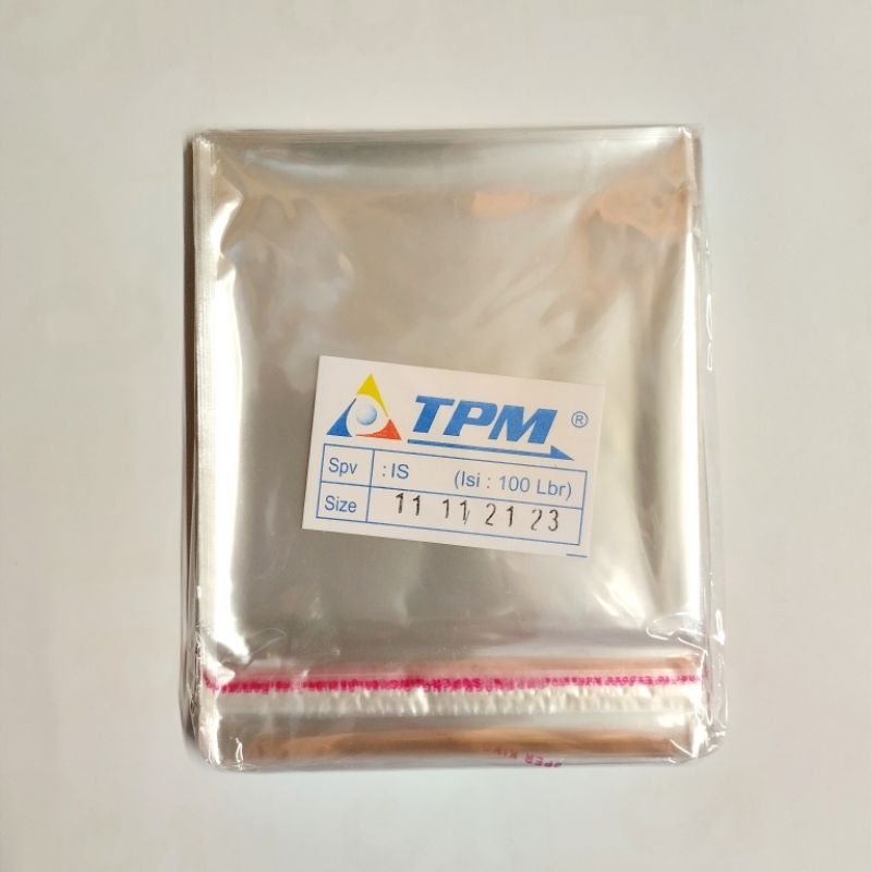 

Plastik Opp 11×11cm/Opp Sedang Seal Rekat Super Lengket Per 100 Lembar -+