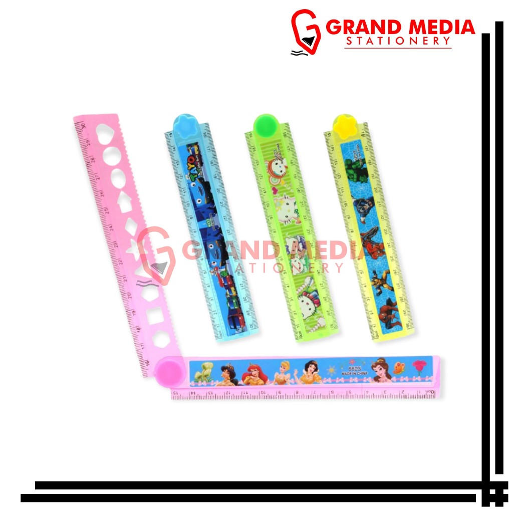

[GRAND MEDIA] PENGGARIS 30 CM LIPAT FANCY