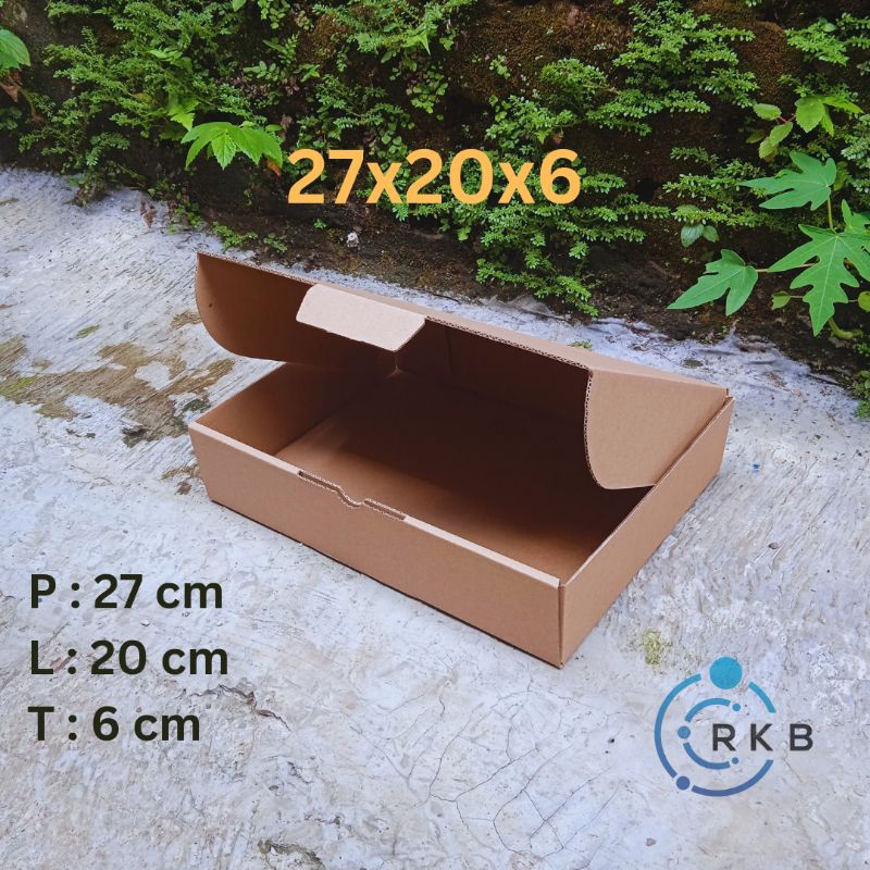 

Box Kardus Packing 27x20x6 cm Die Cut