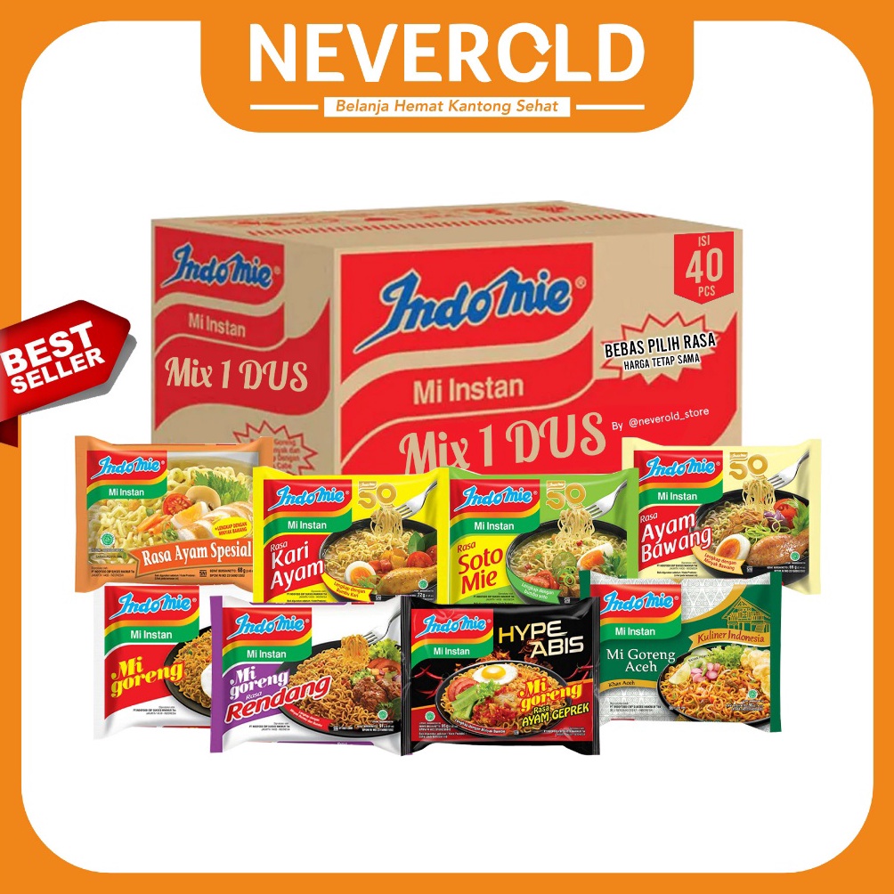 

el Keren INDOMIE 1 DUS ISI 4 BISA CAMPUR KQM