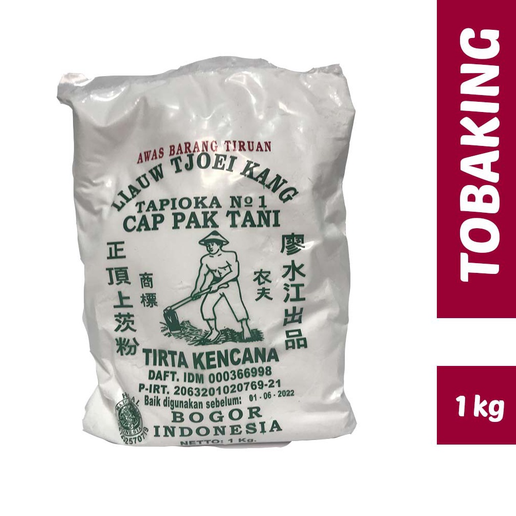 

LANGSUNG ATC Tepung Tapioka Sagu Cap Pak Tani Liauw Tjoei Kang 1 kg AHQ