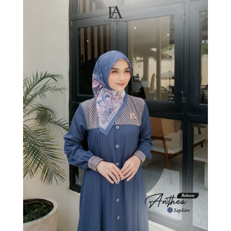 READY SIAP KIRIM | Segi Empat Motif ANTHEA SCRAFT Ori Brand ESHA MOSLEM