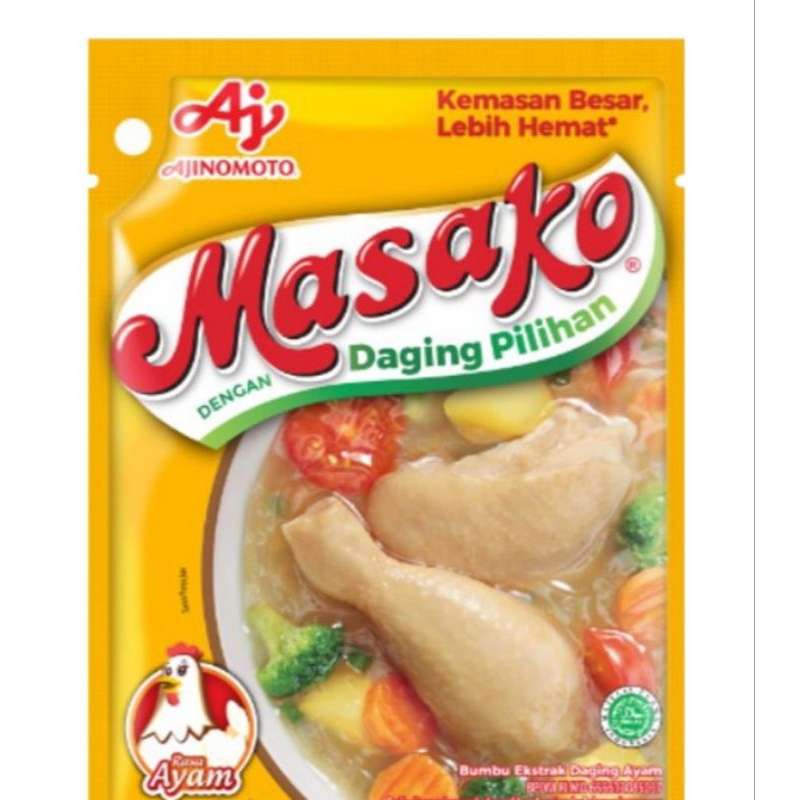 

Masako Bumbu Kaldu Penyedap Rasa Ayam 100g
