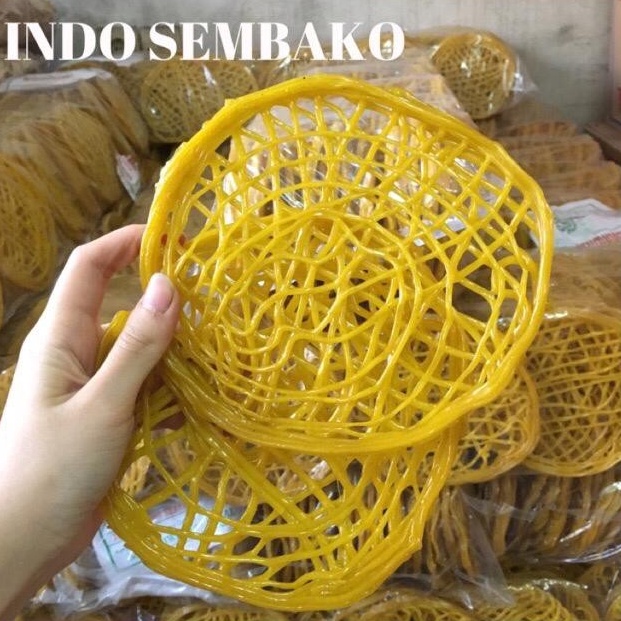 

el Terkini Kerupuk Mie Besar asinan 1kg Krupuk Mie besar Kuning untuk asinan 1 kg Kerupuk mie kuning 1kg 5W