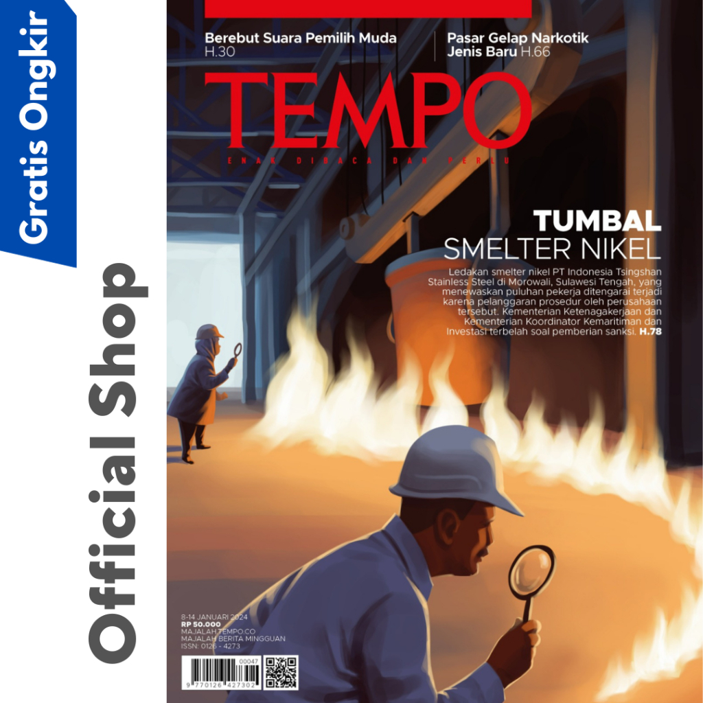 Majalah Tempo Edisi 5247 "Tumbal Smelter Nikel" Tanggal 8 Januari 2024