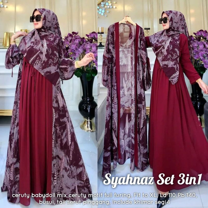 Gamis ceruty model terbaru kekinian bahan ceruty