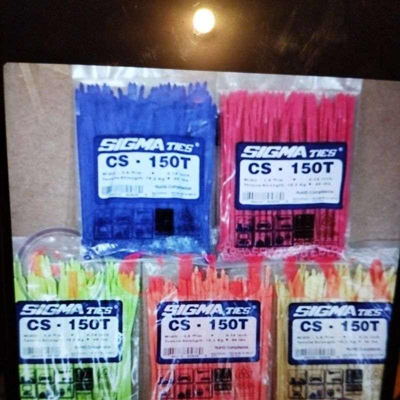 

KABEL TIES TIS 15CM SIGMA WARNA 150X2,5 isi 100