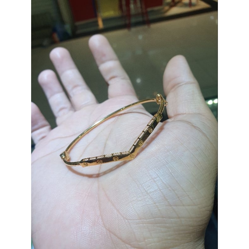 gelang bangle V polos