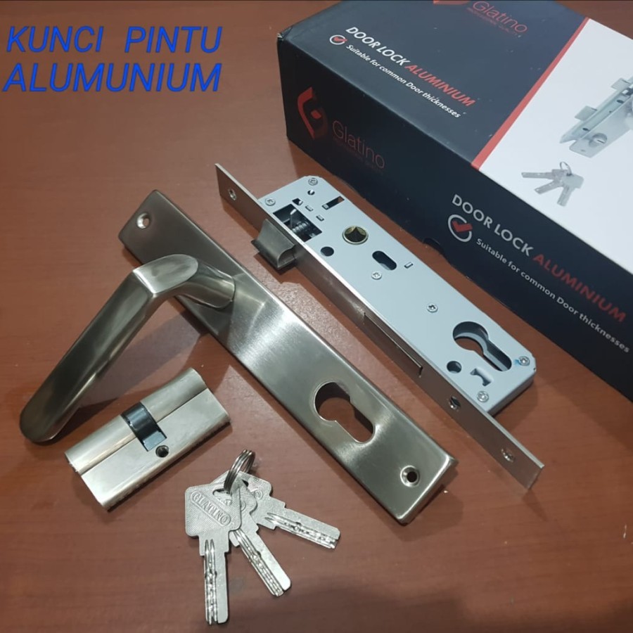 GLATINO kunci pintu KUSEN ALUMUNIUM set