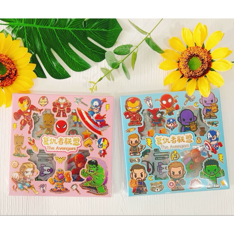 

MOMO / NONO / CICI / NINI / AVENGERS / MIXUE / MOCHI / ROBLOX / MINECRAFT Jurnal Aesthetic Sticker Karakter Box PET Waterproof Stiker Box isi 100 Anak LAKI LAKI Jurnal Binder Anti Air