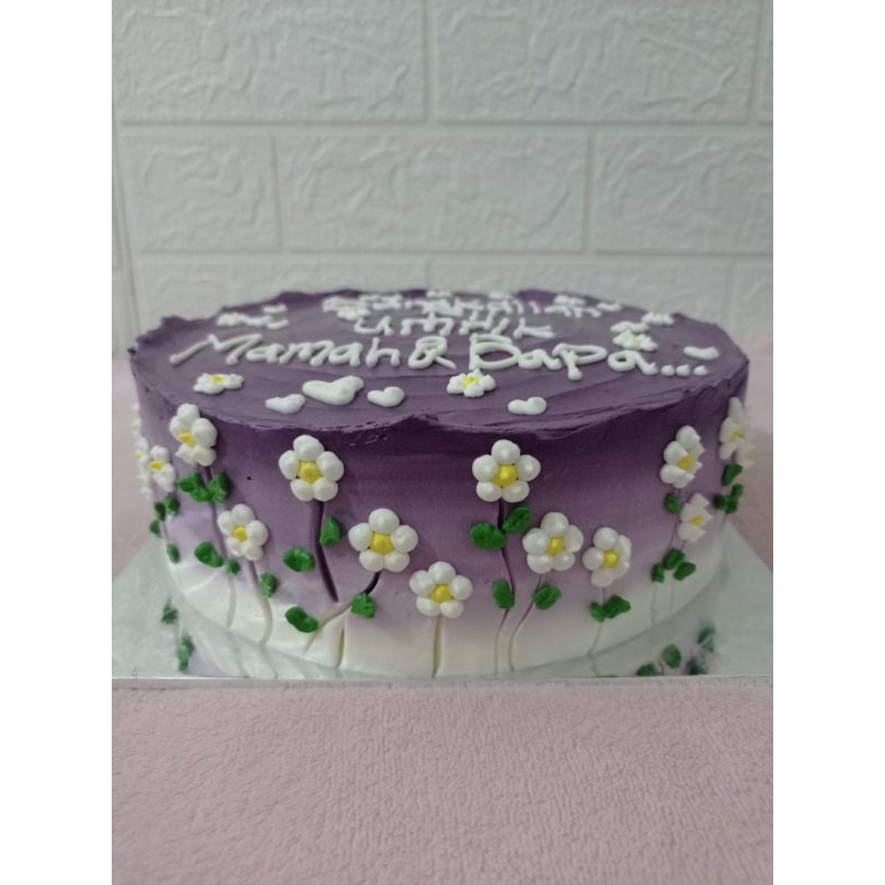 

Birthday Cake / Kue Ulang Tahun Bunga Ungu