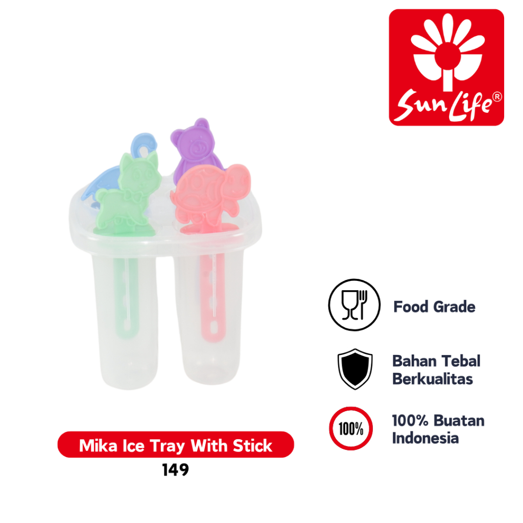 Sunlife Mika Ice Tray With Stick (1 pcs/pack) Cetakan Es Plastik SNL-149