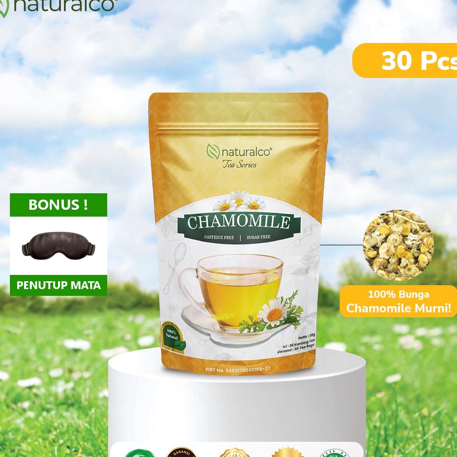 

RYBG221 Ready Stok Naturalco Chamomile Tea 3 Tea Bags Teh Bunga Chamomile 3 Kantong Teh Untuk Insomnia Naturalco Tea Series Garansi 1 Murni Alami Siap Seduh Tinggal Celup