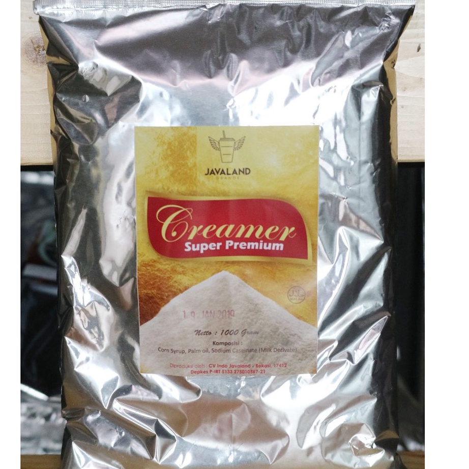 

ZWWG6676 Ready Stok Javaland Bubuk Creamer Krimer 1Kg Super Premium Non Dairy Creamy Caf