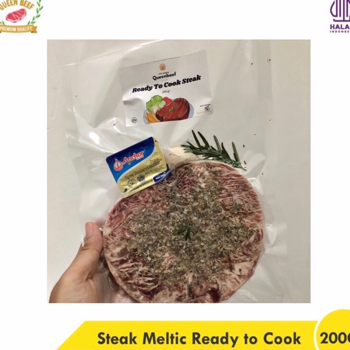 

YPGF322 Dijamin Ori Steak Ready to Cook Australian Premium Meltique 2 gram sirloin tenderloin rib eye siap masak