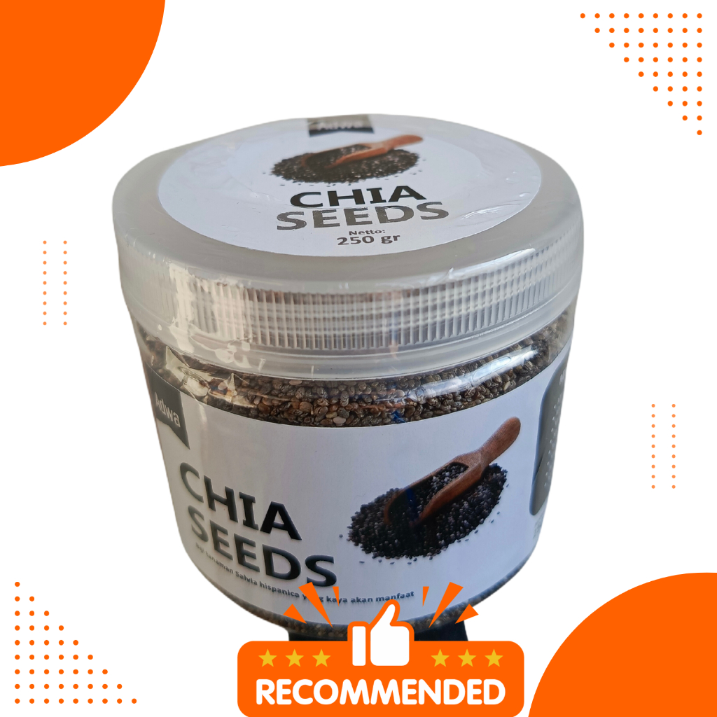 

Organic Chia Seed 250 Gram Toples Grade A Premium Quality Original 100% Murni non GMO Asli - Biji Chia Seeds Hitam Organik Chiaseed