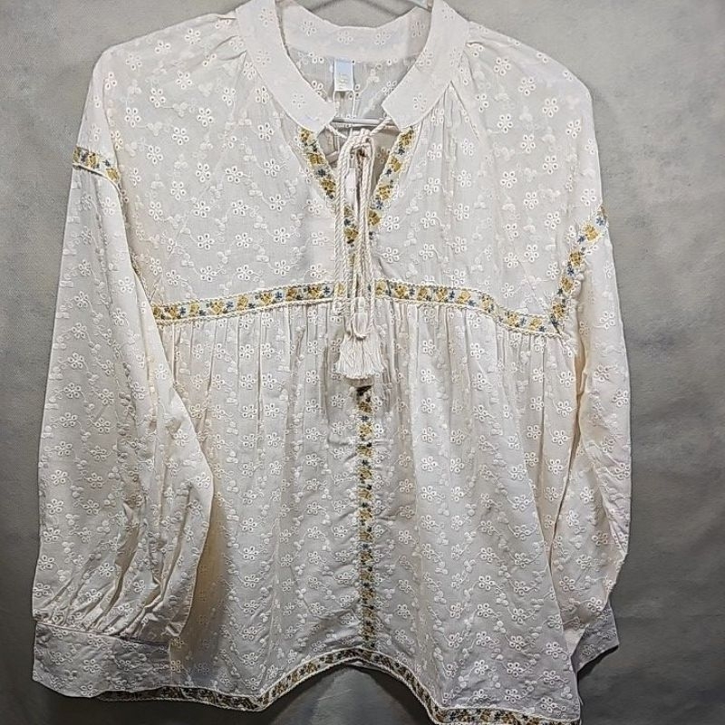 Atasan Oversize Katbol Bordir Renda Lengan Panjang dan Kutung Katbol Brand Buy Me Import Bangkok