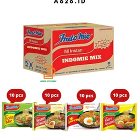 

QFSK8516 PROMO SALE Indomie 1 dus Campur 4 Rasa Isi 4pcs Indomie Mie Instant 4 Varian Rasa isi 4pcs