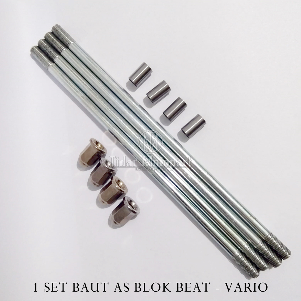 1 Set Baut Tusuk Sate Beat /Baut Ancer Beat/Vario 110/Baut As Blok Honda Beat