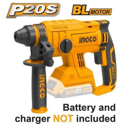 CRHLI2201 BOR BATERAI BETON CORDLESS ROTARY HAMMER BRUSHLESS 20V INGCO Original