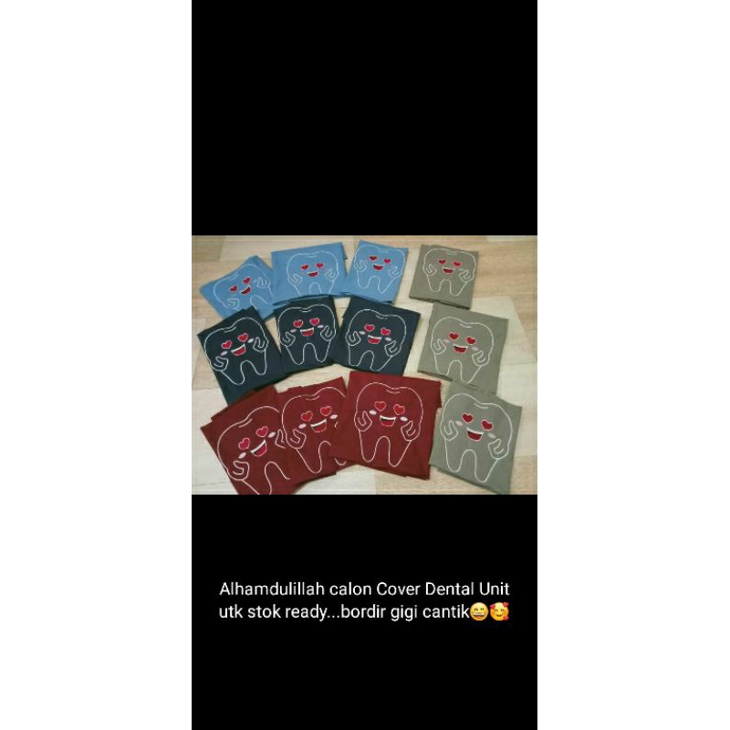 cover dental unit bordir