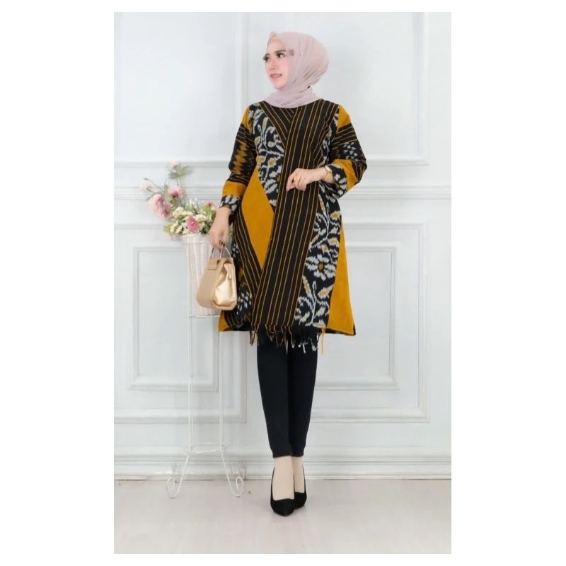 BAJU DRES TUNIK TENUN