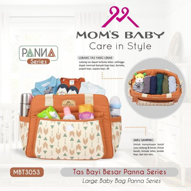 Tas Bayi Kecil - Tas Bayi Besar Moms Baby Panna Series