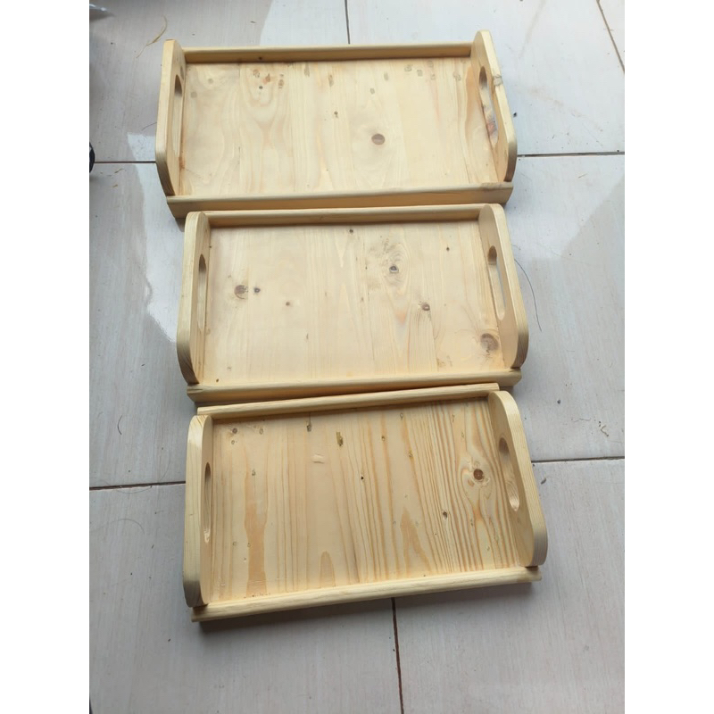 Wooden tray jati belanda Nampan Kayu jati belanda