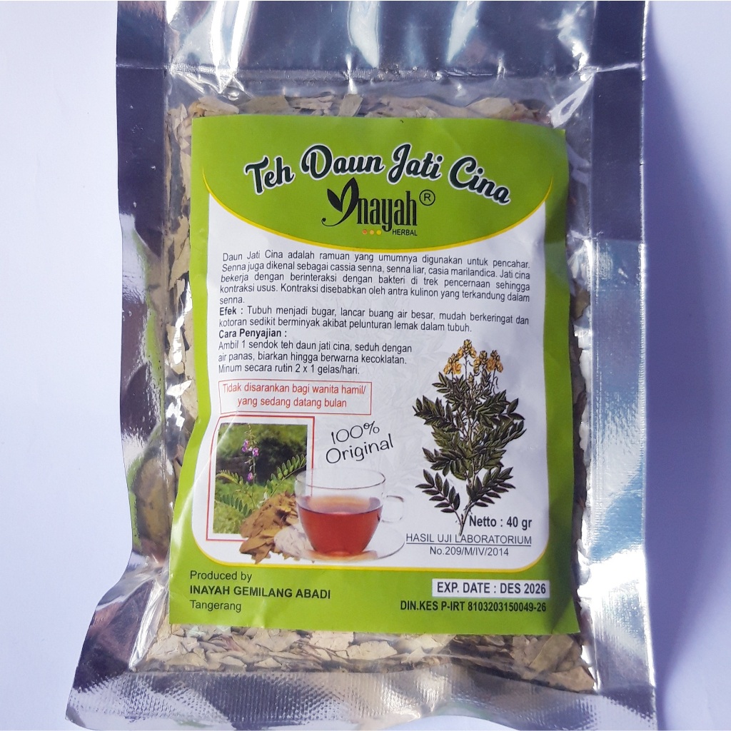 Teh Daun Jati Cina Inayah Herbal Jaticina Curah Daun Jati China Kering