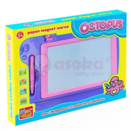 

Magnit Smile Octopus Papan Tulis Magnet Drawing Board Warna Kado Anak
