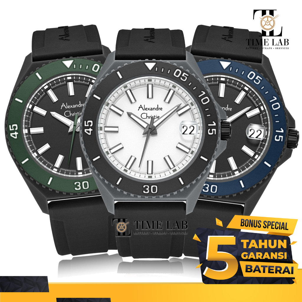 JAM TANGAN PRIA ALEXANDRE CHRISTIE AC 8693 / AC8693 MD / AC 8693MD ORIGINAL TIMELAB