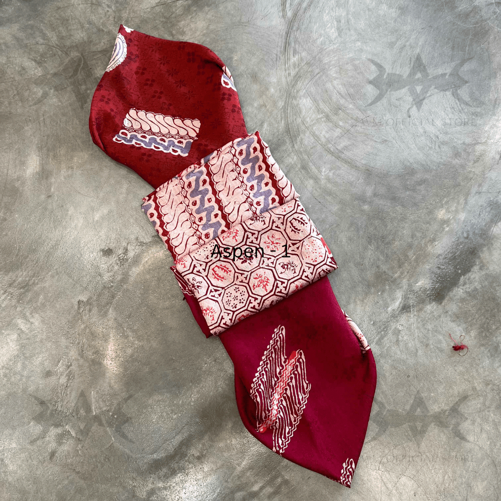 Setelan Kain Batik Viscose Motif Maple / Kain Batik Setelan