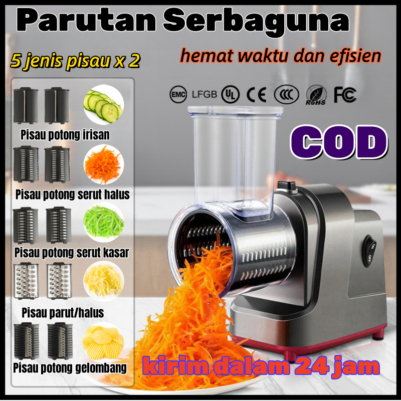 Vegetable Slicer Machine Alat Pemotong Sayuran Parutan Serbaguna Alat Dapur Rumah Tangga Parut Prakt