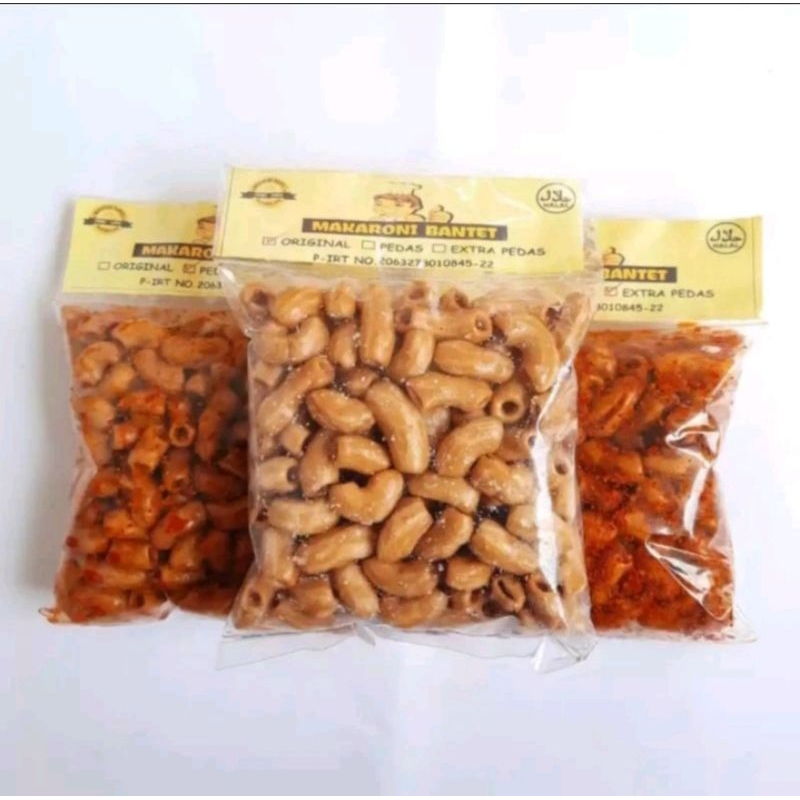 

MD SNACK MAKARONI BANTET CAP KOKI ASLI/MAKARONI BANTET TASIKMALAYA/MAKRONI BANTAT ASLI